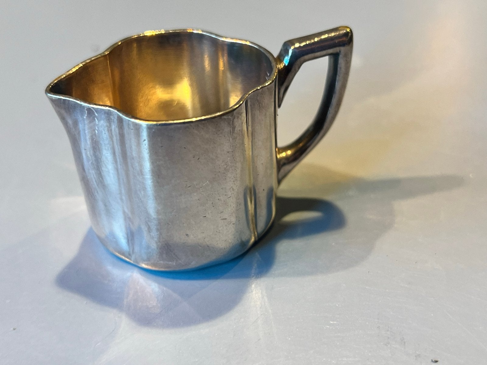 Vintage verzilverd melkkannetje - Hollis Silver Co., Ophalen of Verzenden