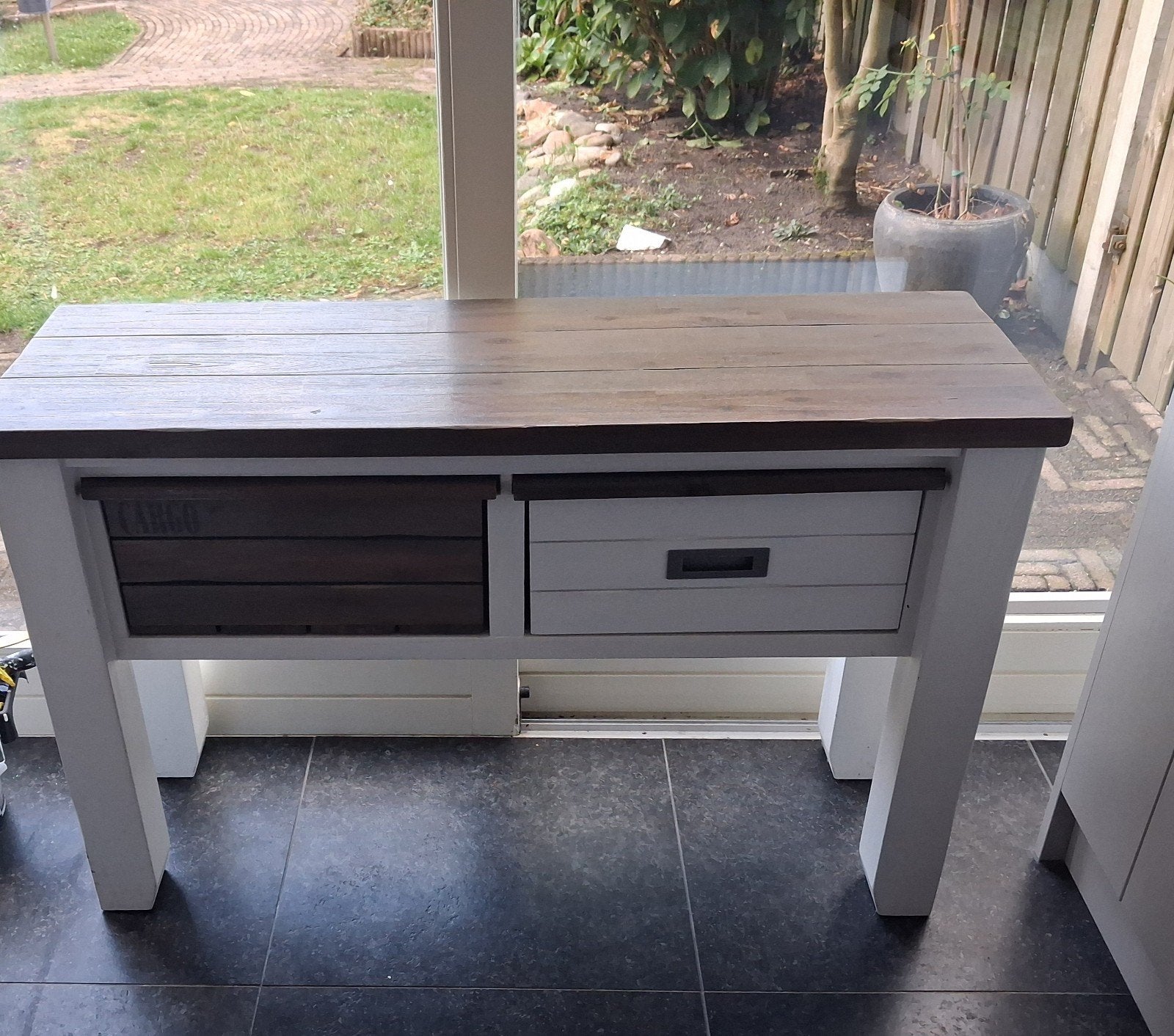 Henders&Hazel dressoir met lades -landelijke look-, Huis en Inrichting, Tafels | Sidetables, Ophalen, 100 tot 150 cm, Zo goed als nieuw