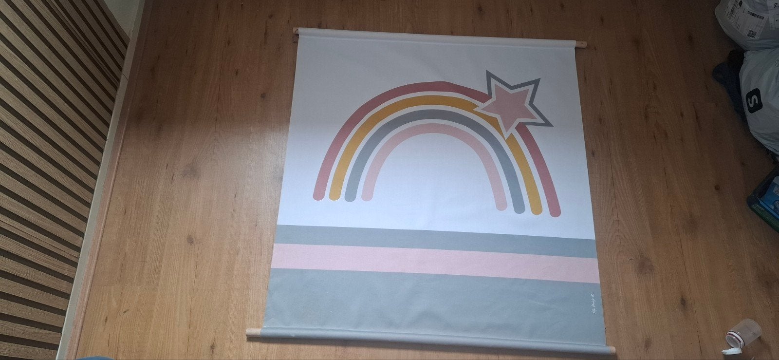 XL textielposter regenboog print, Ophalen of Verzenden, Wanddecoratie