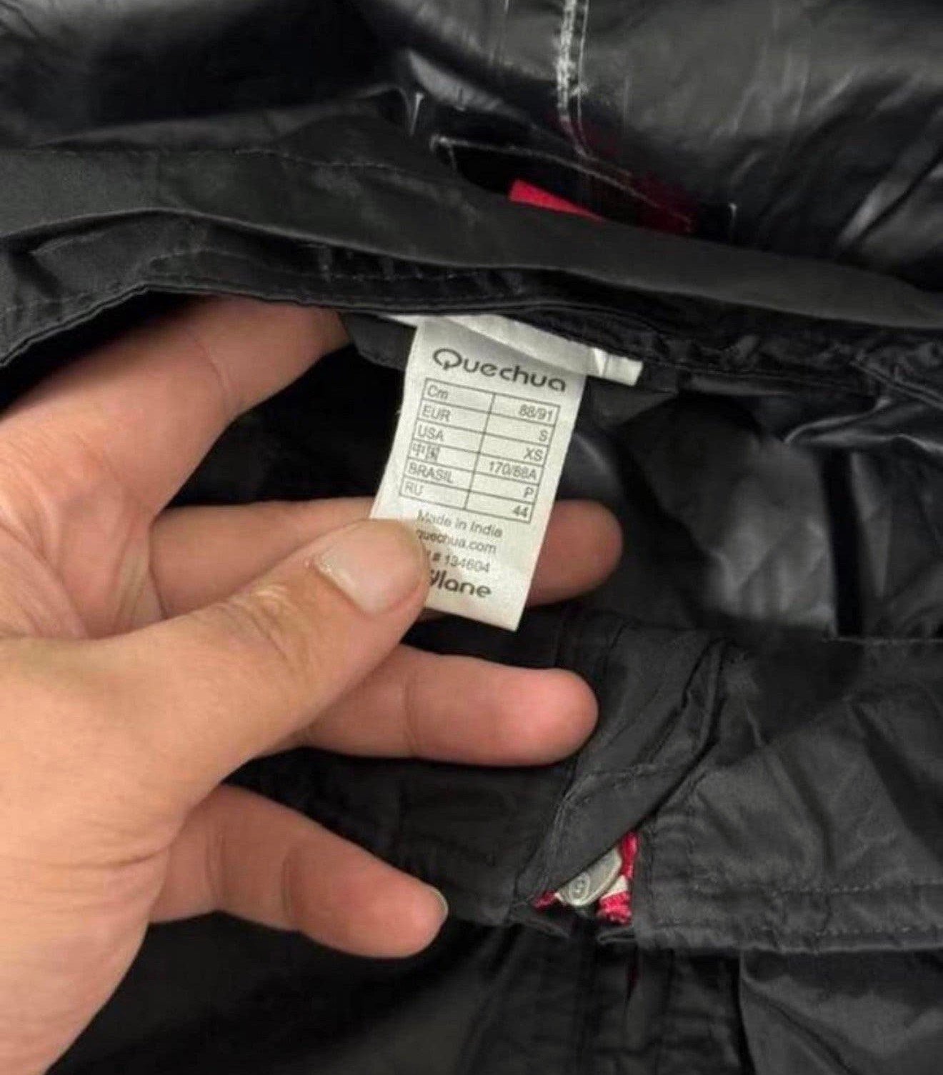 Quechua zwarte regenjas dames jas jack S zwart windstopper, P, P, P, Ophalen of Verzenden