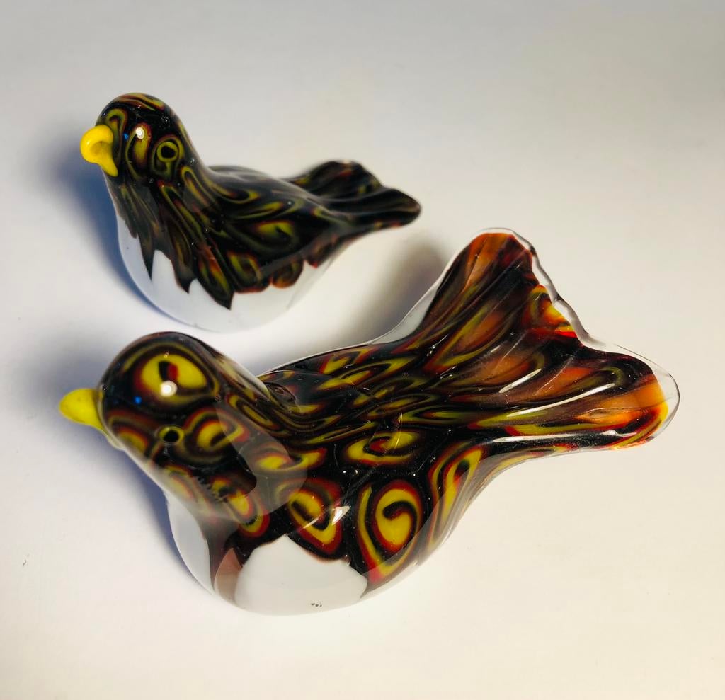 Vintage glazen duifjes, Murano Swirled Glass Art, Antiek en Kunst, Ophalen of Verzenden
