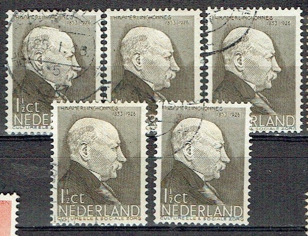 Nederland 1936 nr. 283 Zomerzegel Kamerlingh Onnes 5x, Verzenden, Gestempeld, Overige thema's