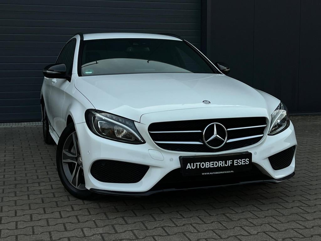 Mercedes-Benz C-klasse Estate C180 AMG |LEDER|STOELVW|MEMORY, Auto's, Automaat, Bluetooth, Achterwielaandrijving, Euro 6