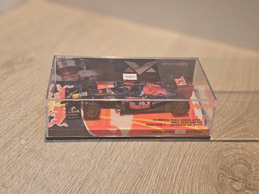 SALE: Toro Rosso STR9, M. Verstappen, GP Japan 2014. <NIEUW>, Ophalen of Verzenden, Nieuw, Auto, MiniChamps