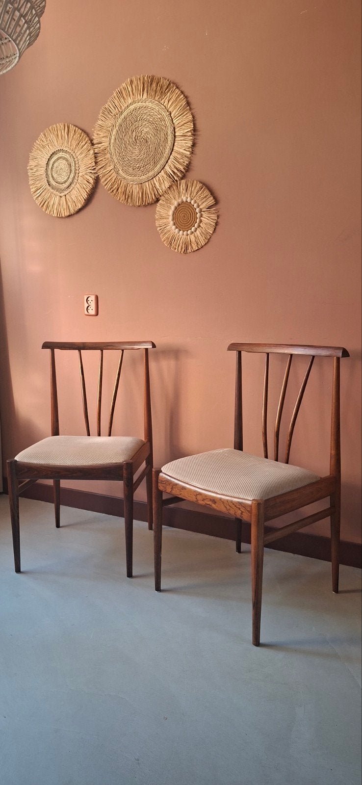 2 Scandinavisch vintage design stoelen / jaren 60, Huis en Inrichting, Banken | Sofa's en Chaises Longues, Gebruikt, Eenpersoons