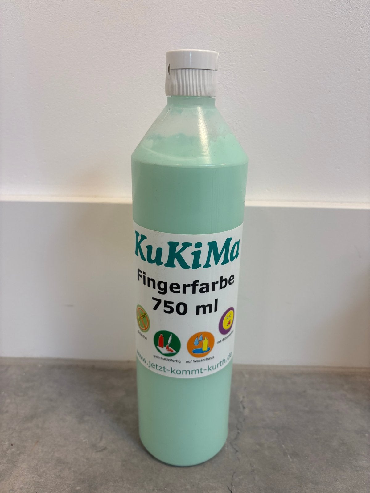 Nieuwe KuKiMa Vingerverf - 11 flessen van 750 ml, Hobby en Vrije tijd, Ophalen of Verzenden, Nieuw, Overige typen