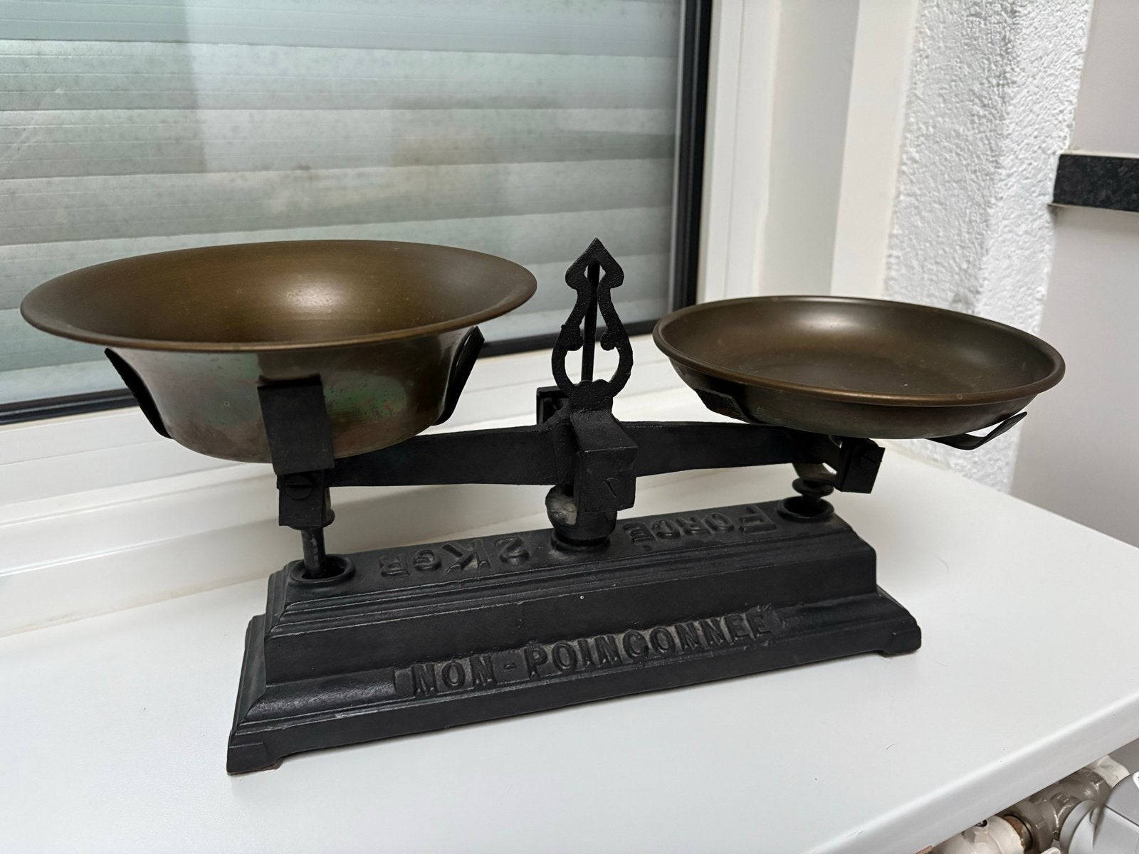 Antieke keukenweegschaal - Balans de Menage 2KG, Antiek en Kunst, Ophalen