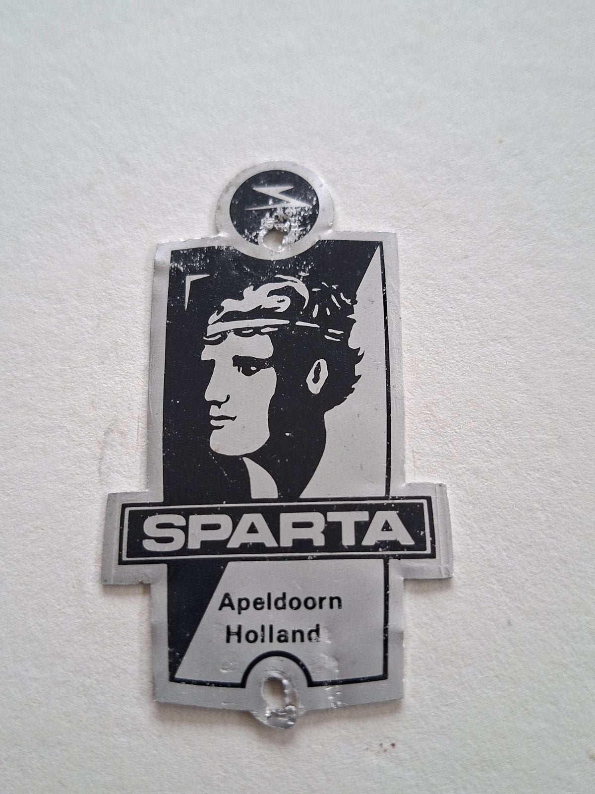 FIETSPLAATJE SPARTA APELDOORN, Ophalen of Verzenden, Gebruikt