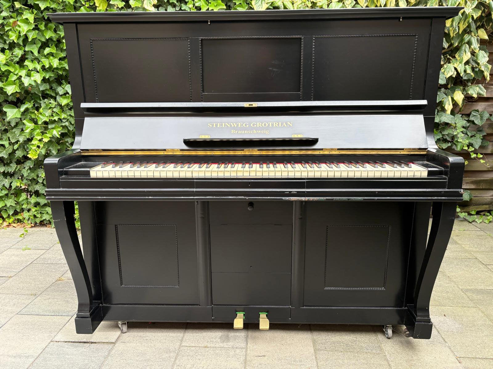 Grotrian Steinweg piano, Ophalen, Gebruikt, Bruin