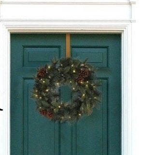 Ophangbeugel /haak voor kerstkrans aan voordeur, goud kleur, Diversen, Ophalen of Verzenden, Nieuw