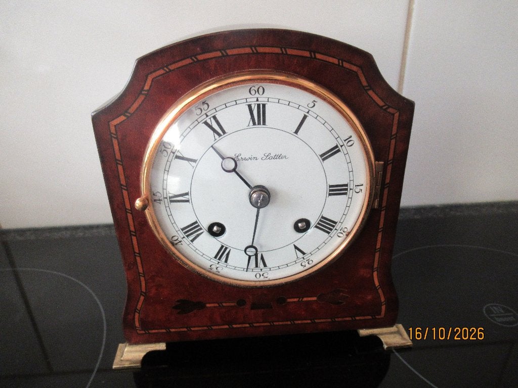 ZELDZAAM- OUDE KLOK-ERWIN SATTLER +FRANS UURWERK L"EPEE 1839, Antiek en Kunst, Ophalen of Verzenden