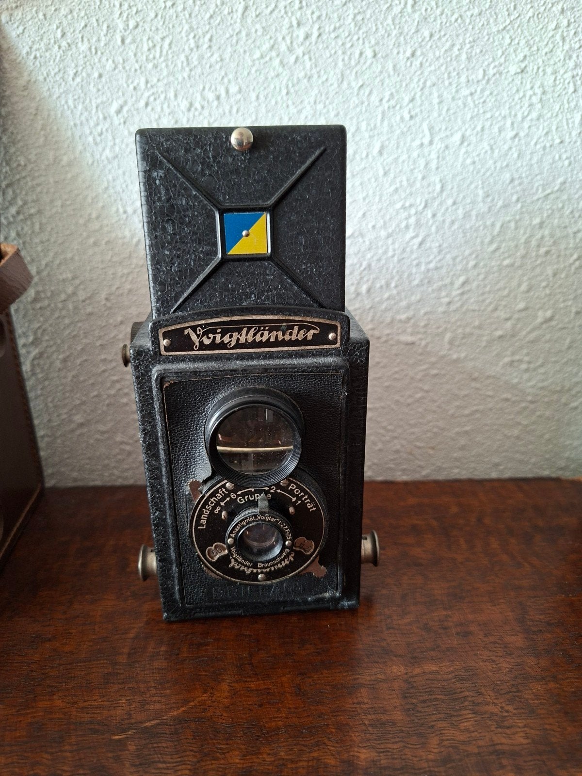 Voigtländer Brillant V6 camera met tas en handleiding, Ophalen of Verzenden, Gebruikt, Overige Merken