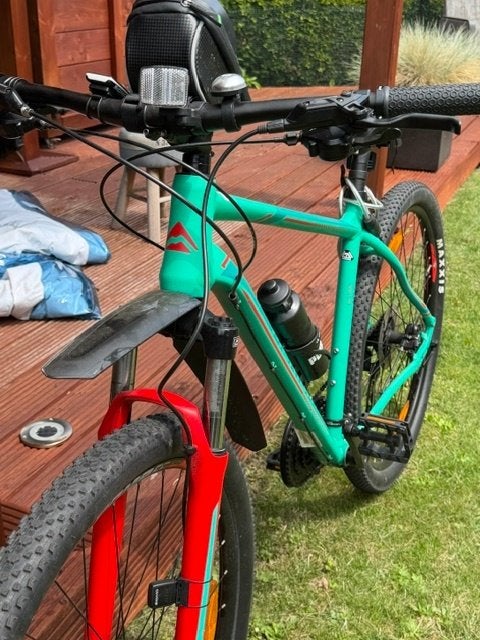 Merida Big Nine 100 XL Turqoise/Red, Fietsen en Brommers, Fietsen | Mountainbikes en ATB, Ophalen, 57 cm of meer, Merida, Zo goed als nieuw