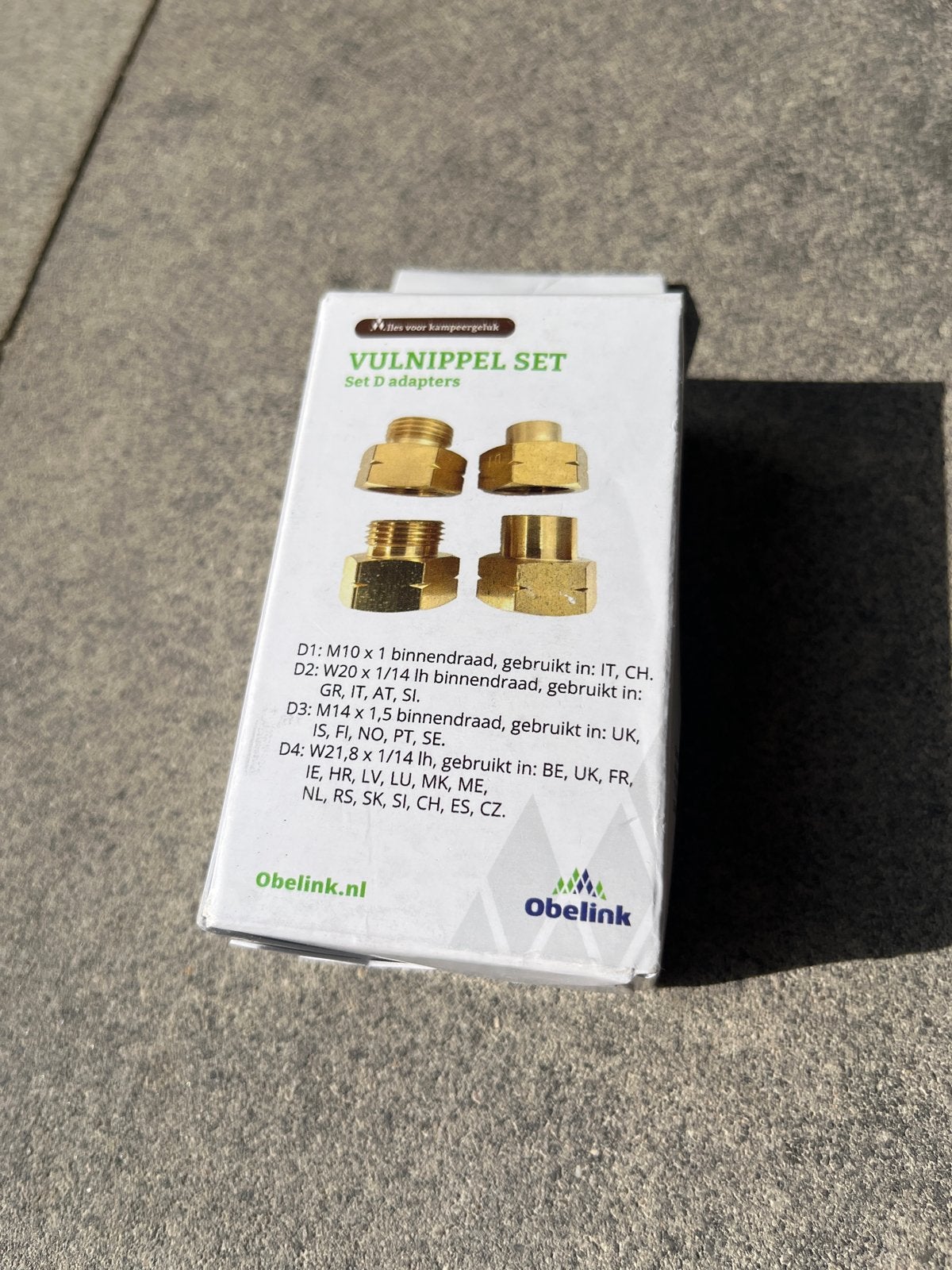 Nieuw in verpakking, gasfles vulnippel Set D Adapters, Ophalen, Nieuw