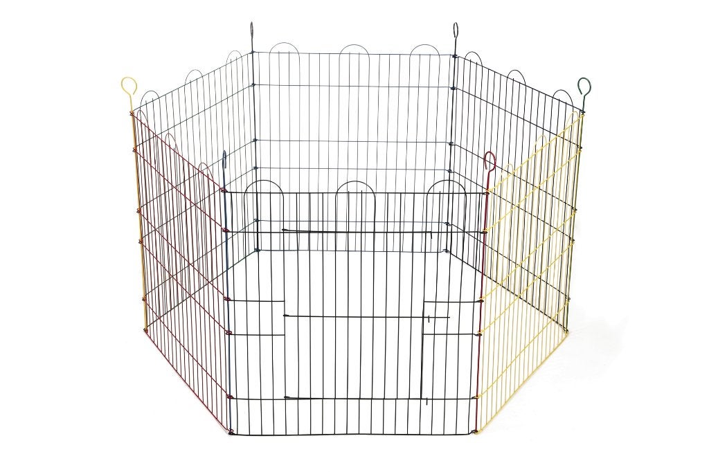 Konijnenren 6 Panelen, 110 cm of meer, Nieuw, Konijn, Ren