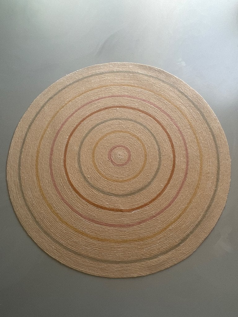 Rond vloerkleed met kleur H&M, Ophalen, Rond, Zo goed als nieuw, 100 tot 150 cm