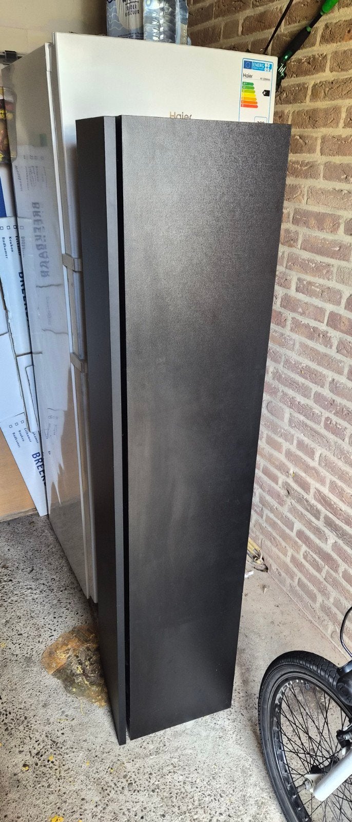 Zwart Zwevend TV Meubel - 150 cm lang, Ophalen, Overige materialen, Gebruikt, 150 tot 200 cm