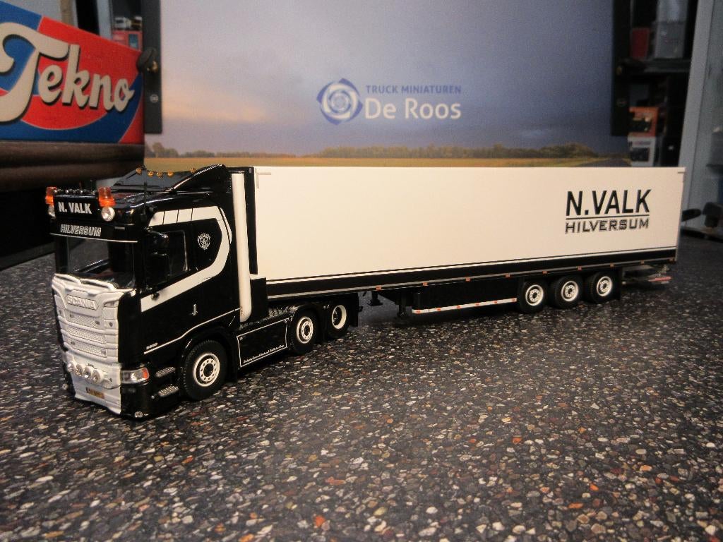 Tekno Scania Next Gen Nick Valk met certificaat, Hobby en Vrije tijd, Modelauto's | 1:50, Nieuw, Bus of Vrachtwagen, Tekno, Ophalen of Verzenden