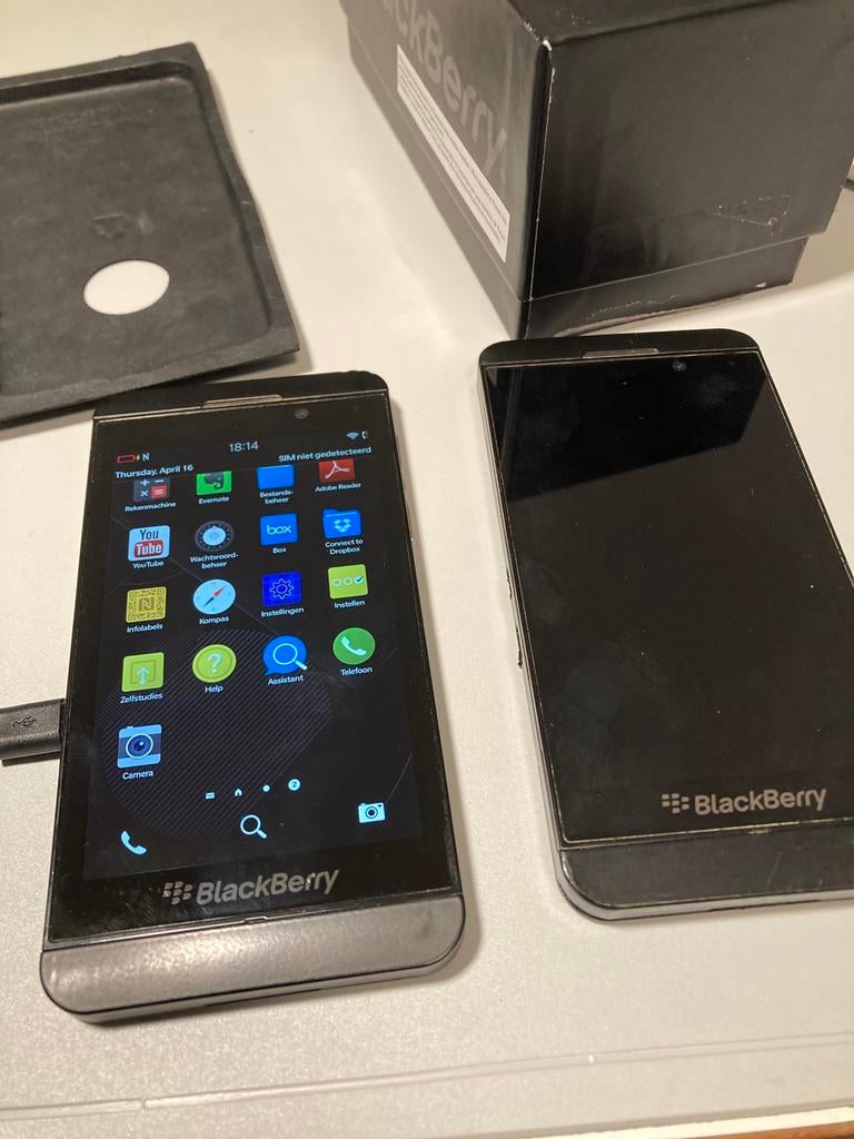 Blackberry Z10, set, Gebruikt, Zwart, Ophalen of Verzenden, Zonder simlock