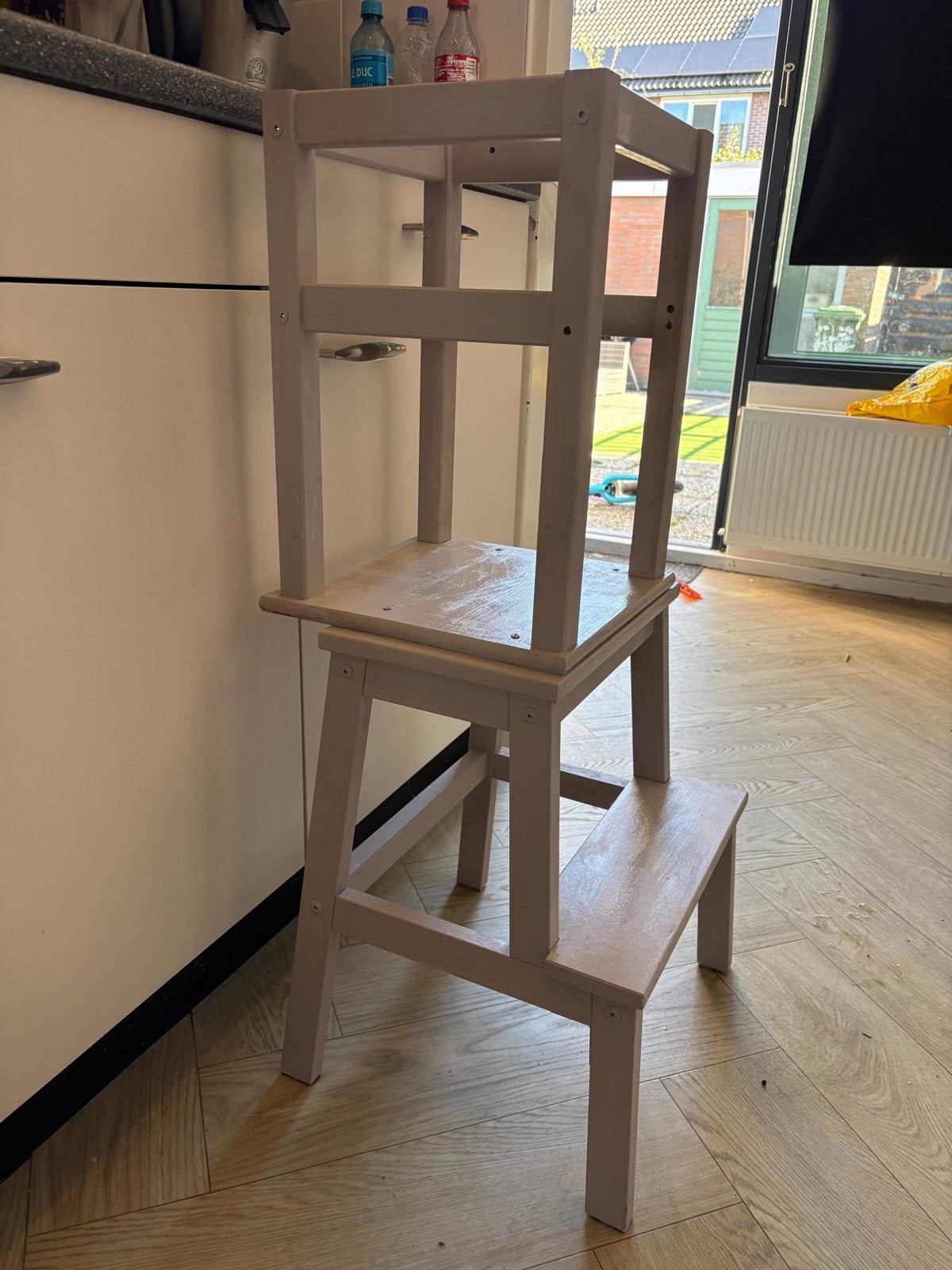 Zelfgemaakte Leertoren van IKEA trapje, Ophalen, Gebruikt, Overige typen