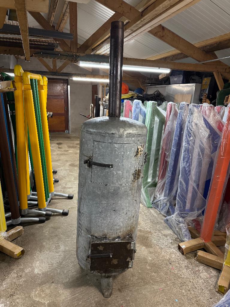 Tuinhaard / rookton 60 cm rond gegalvaniseerd, Ophalen of Verzenden, Zo goed als nieuw