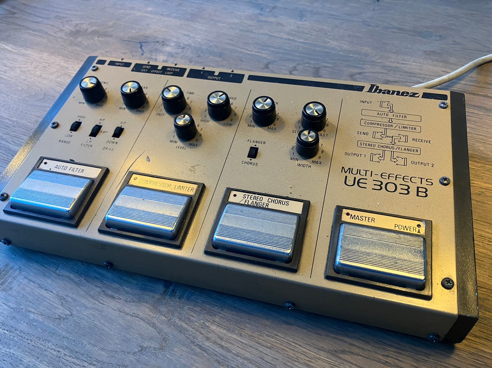 Ibanez UE-303B multi-effect vintage 80’s, Muziek en Instrumenten, Ophalen of Verzenden, Gebruikt, Multi-effect