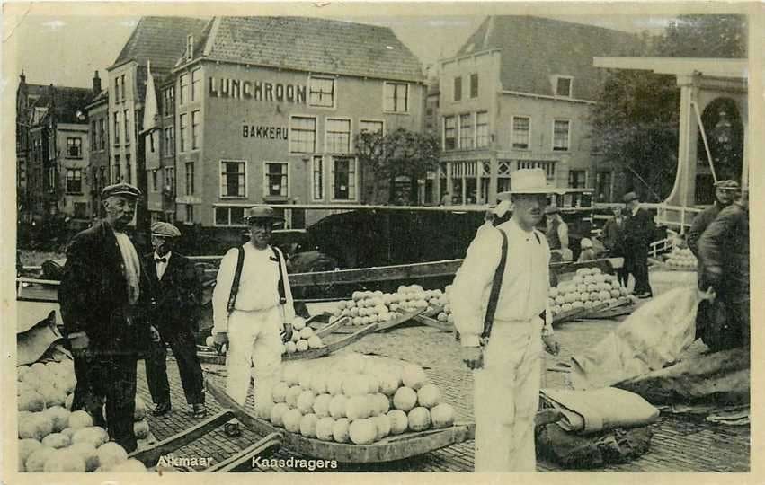 300-436-001 Alkmaar Kaasdragers, Verzenden, Voor 1920, Noord-Holland