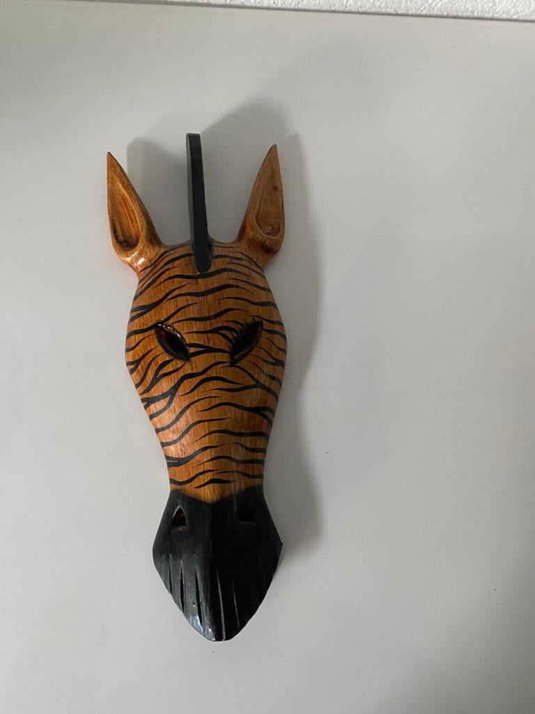 Wandmasker, zebra, hout, Afrika, Ophalen