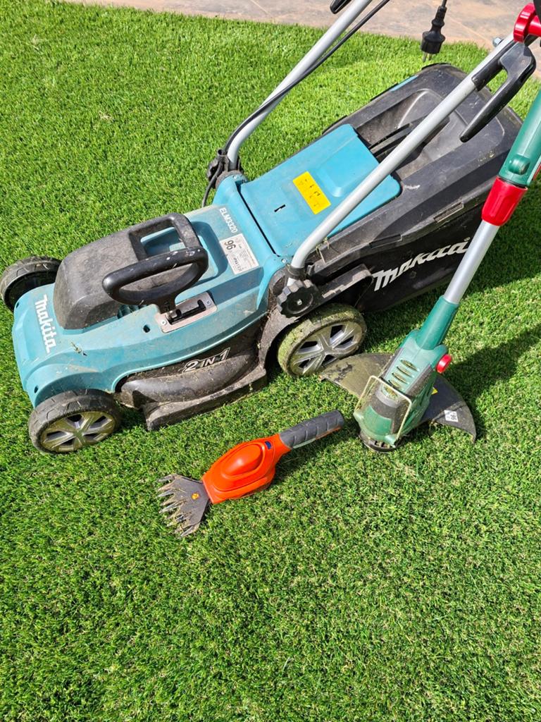 Grasmaaier grastrimmer en kantschaar, Ophalen