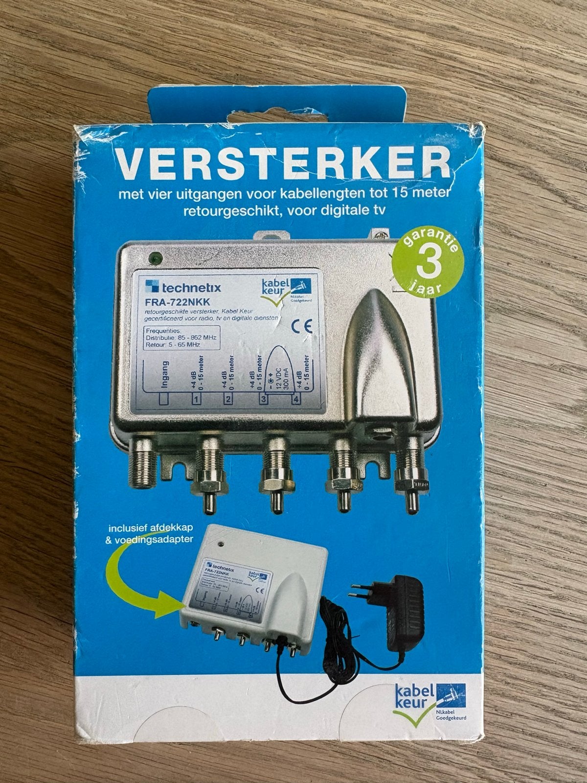 Nieuwe Technetix FRA-722NKK Radio TV Versterker, Audio, Tv en Foto, Versterkers en Receivers, Overige systemen, Nieuw, Minder dan 60 watt