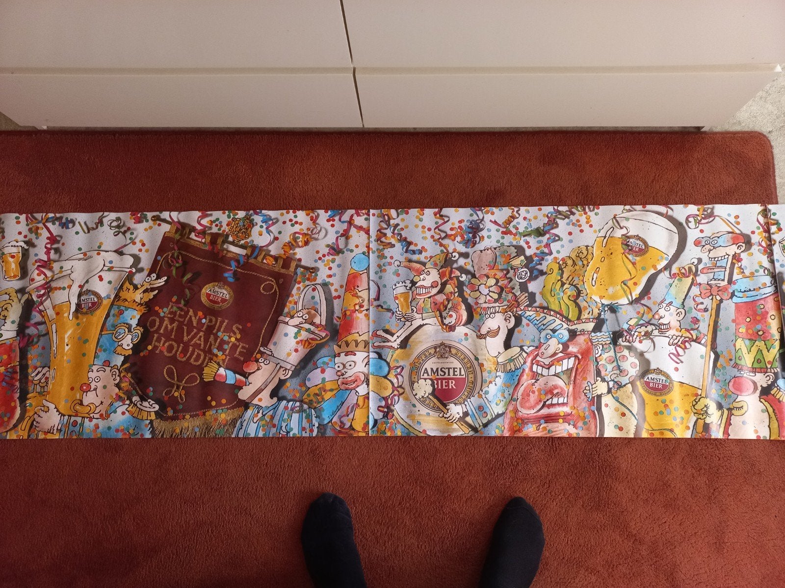 Amstel.carnavals banner, Ophalen of Verzenden, Gebruikt, Overige onderwerpen