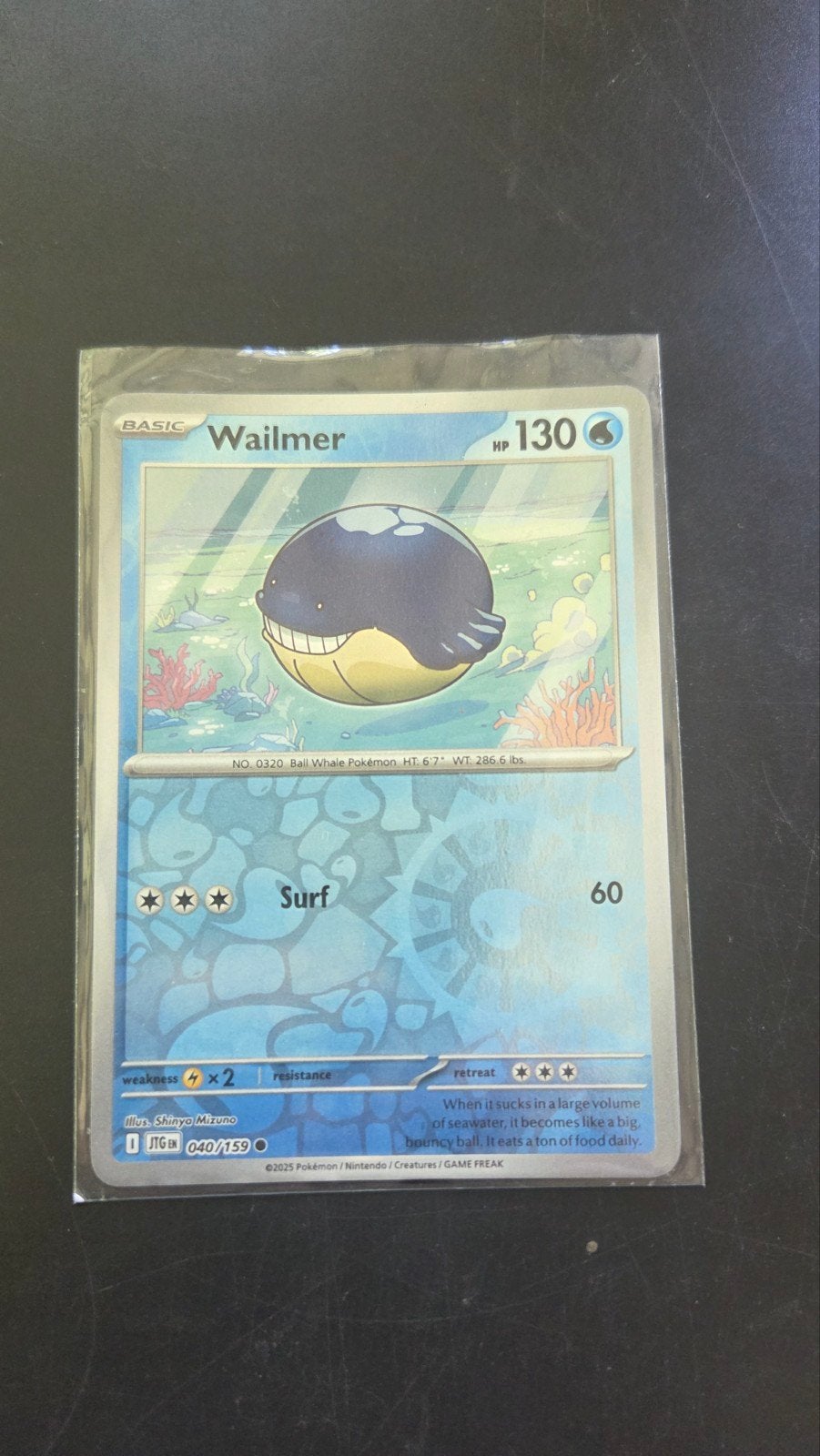 Wailmer 040/159 Reverse Holo - Journey Together, Verzenden, Zo goed als nieuw, Losse kaart, Foil