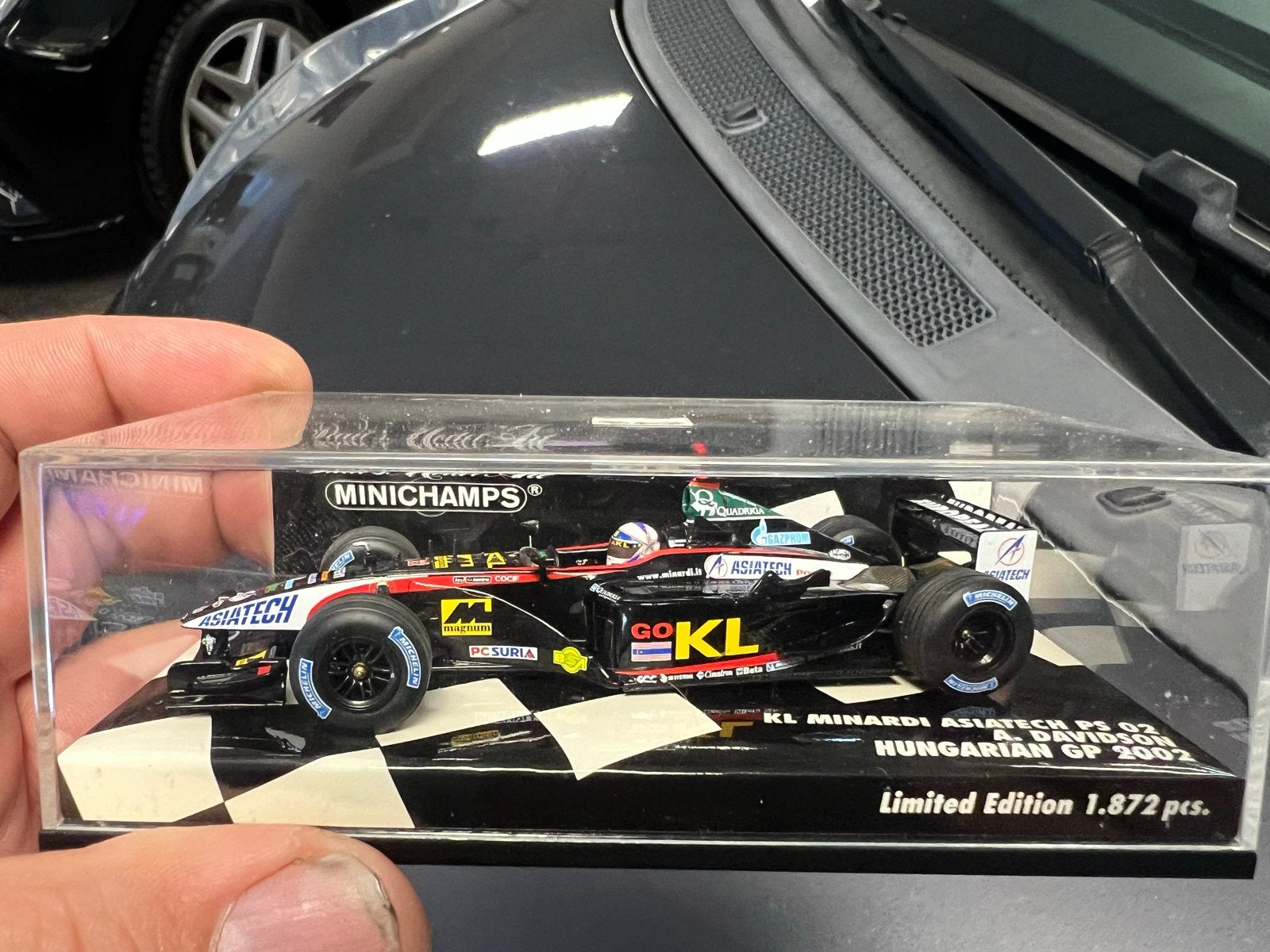 F1 KL Minardi Asiatech PS 02 A. Davidson 1:43, Ophalen of Verzenden, Zo goed als nieuw, Formule 1