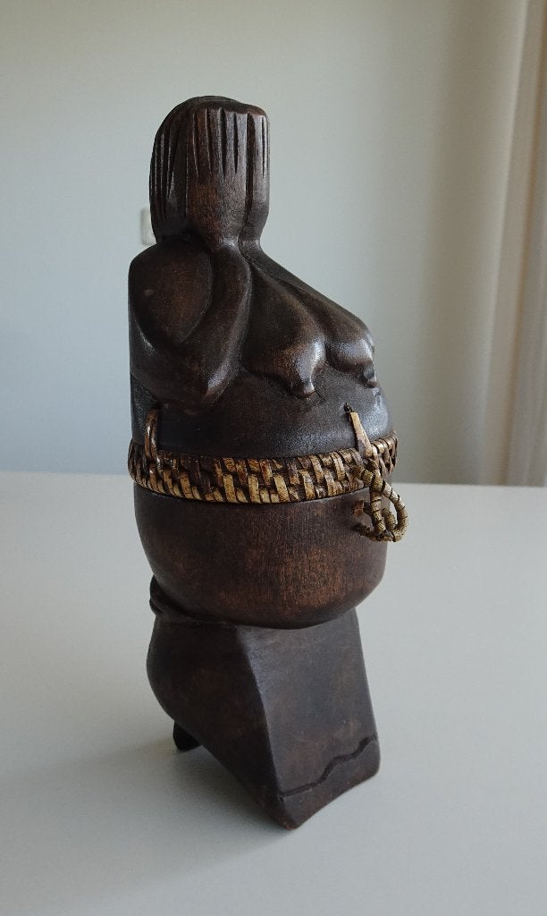Vintage Tribal Beeld van een Vrouw uit Afrika, Ophalen