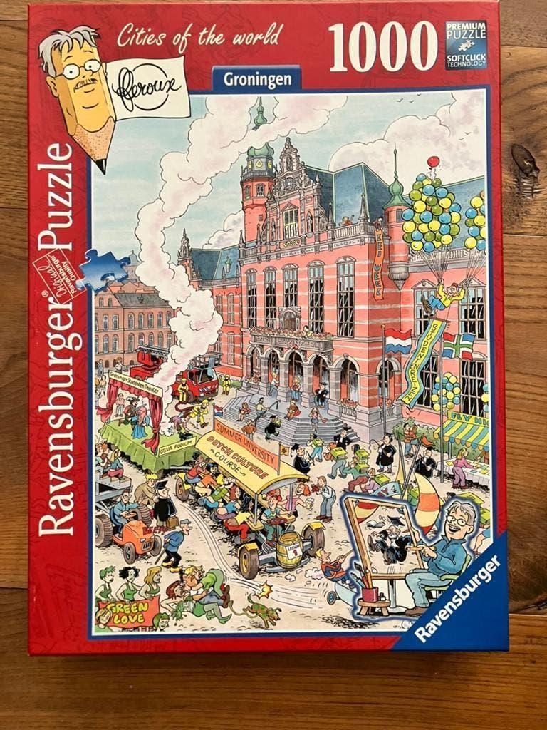 Ravensburger legpuzzel, Groningen, 1000 stukjes, Ophalen, 500 t/m 1500 stukjes, Zo goed als nieuw, Legpuzzel