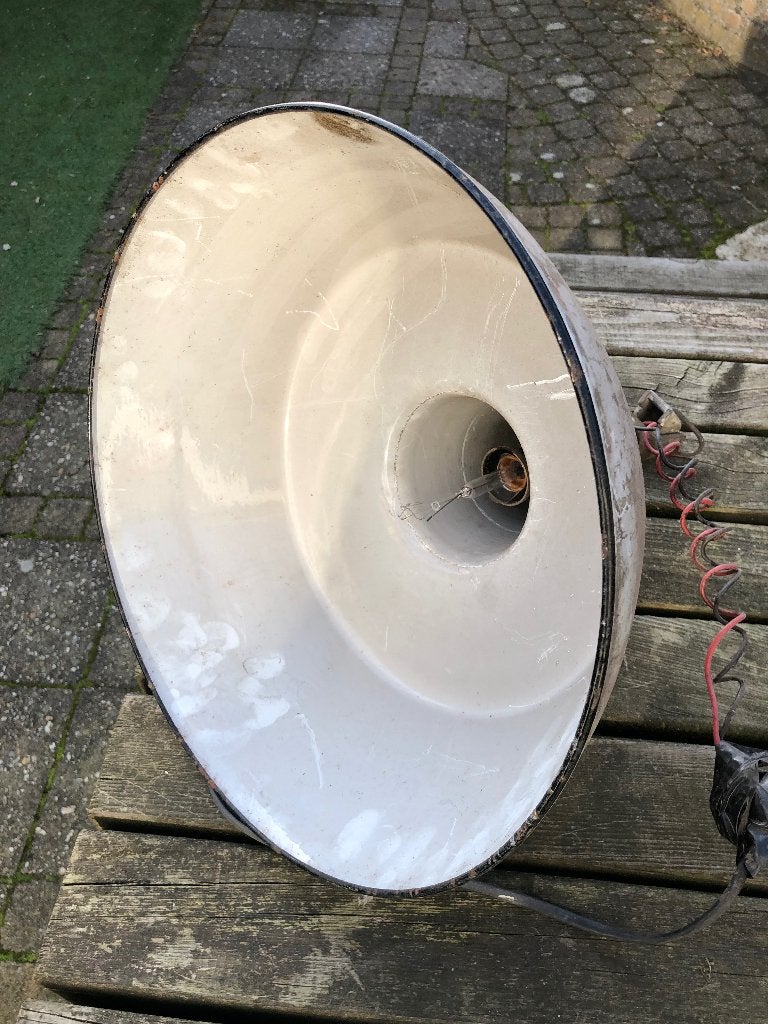Industrielamp, Huis en Inrichting, Lampen | Hanglampen, Ophalen, Gebruikt, Metaal, Minder dan 50 cm