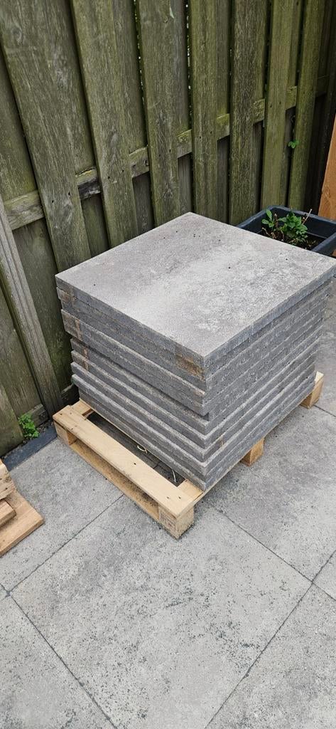 12 nieuwe Excluton betonnen terrastegels 60x60x4 cm, Tuin en Terras, Tegels en Klinkers, Ophalen, Nieuw, 5 tot 10 m², Beton