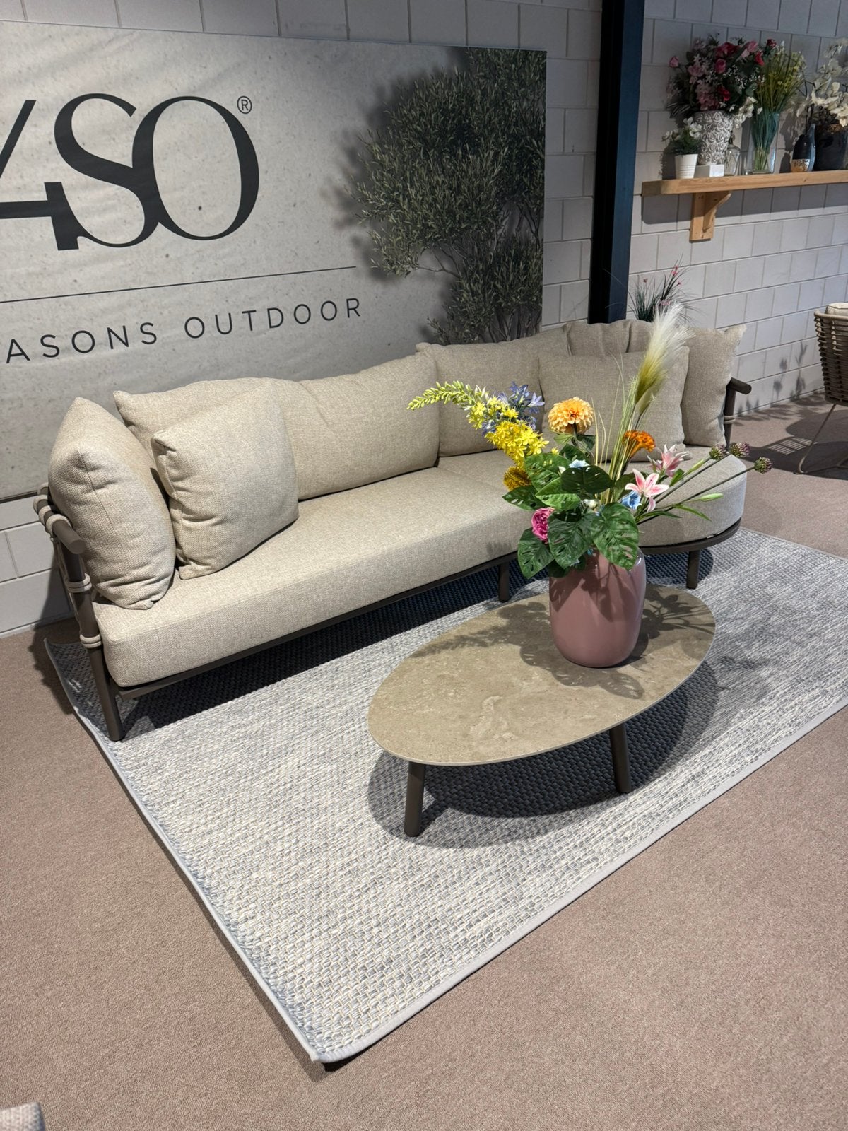 EZRA loungeset 4 Seasons Outdoor Tuinset winkelmodel, Ophalen of Verzenden