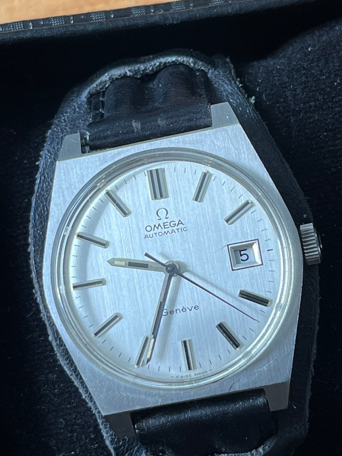 Omega, tissot, seiko en saint honore horloges, Ophalen, Leer, Staal, Polshorloge