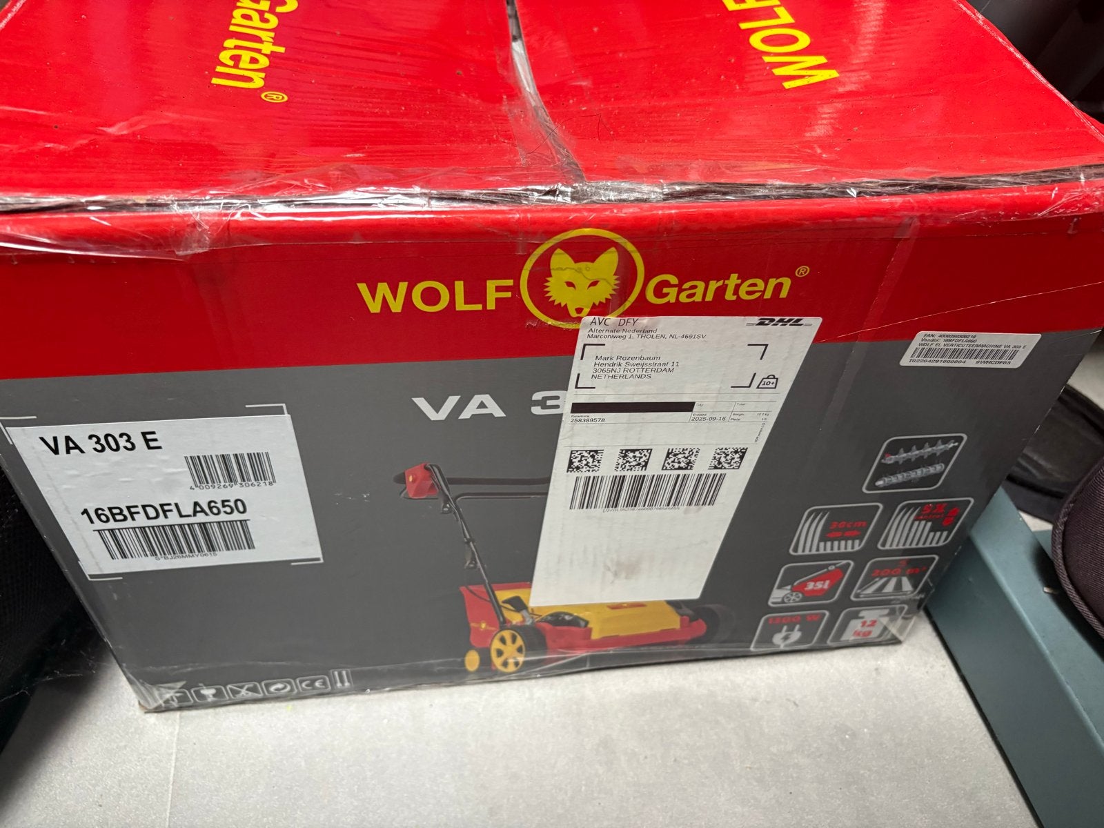 WOLF-Garten AMBITION V 303 E Verticuteermachine - Nieuw!, Ophalen of Verzenden, Nieuw, Elektrisch