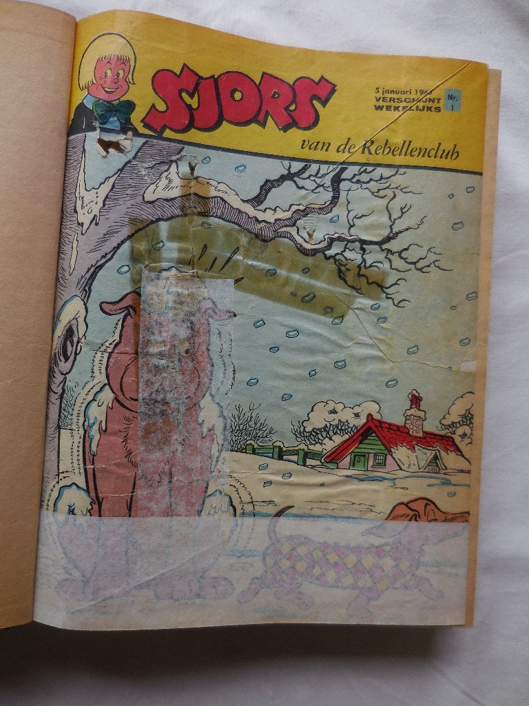 Strip Sjors Ingebonden deel van 1963, Meerdere stripboeken, Ophalen, Gelezen