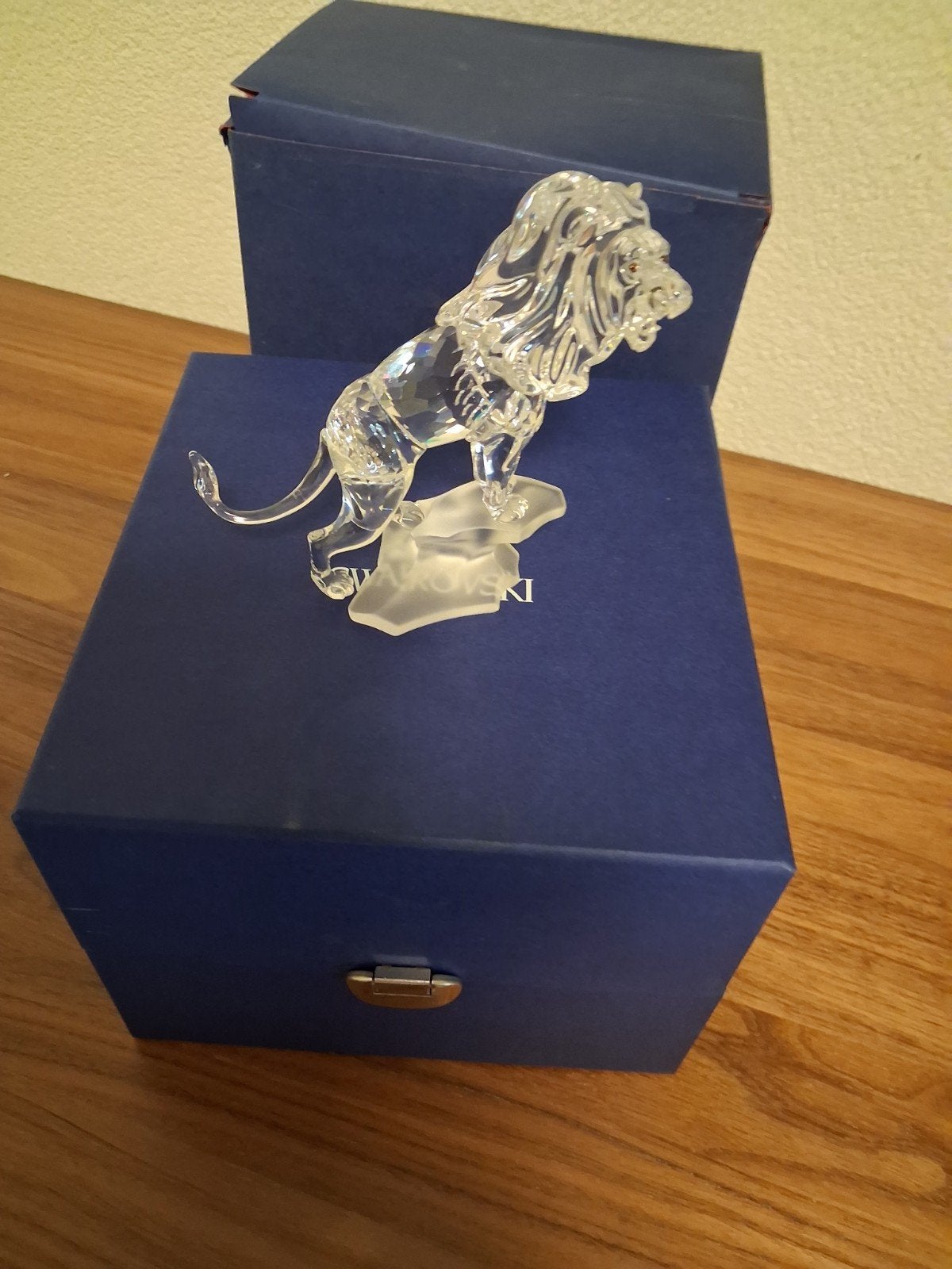 Swarovski Kristallen Leeuw - Zo goed als nieuw, Ophalen of Verzenden, Zo goed als nieuw, Figuurtje