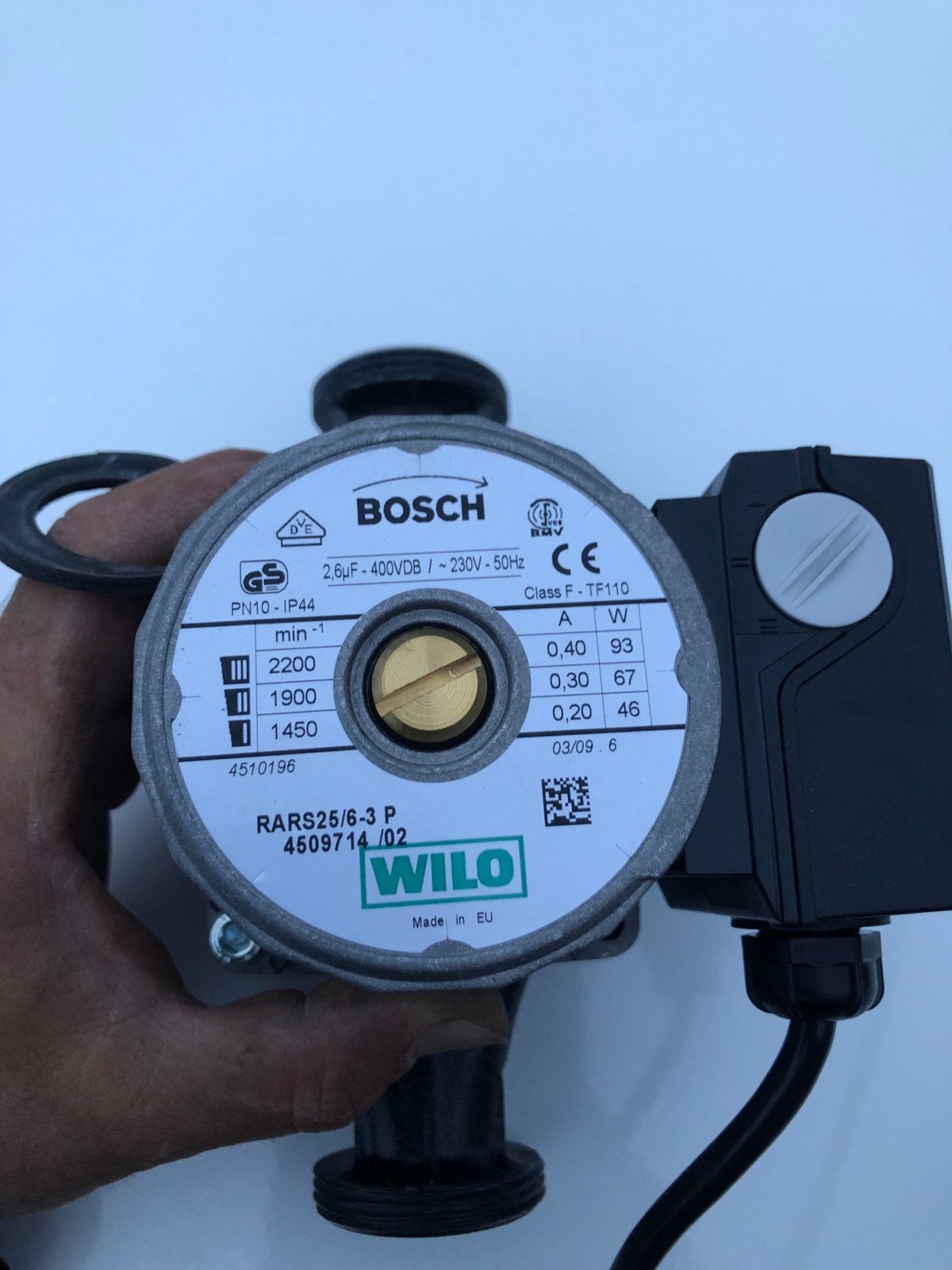 Wilo Bosch RARS25/6-3 P CV-pomp - Zo goed als nieuw, Minder dan 30 cm, Overige typen, Minder dan 60 cm, Ophalen of Verzenden