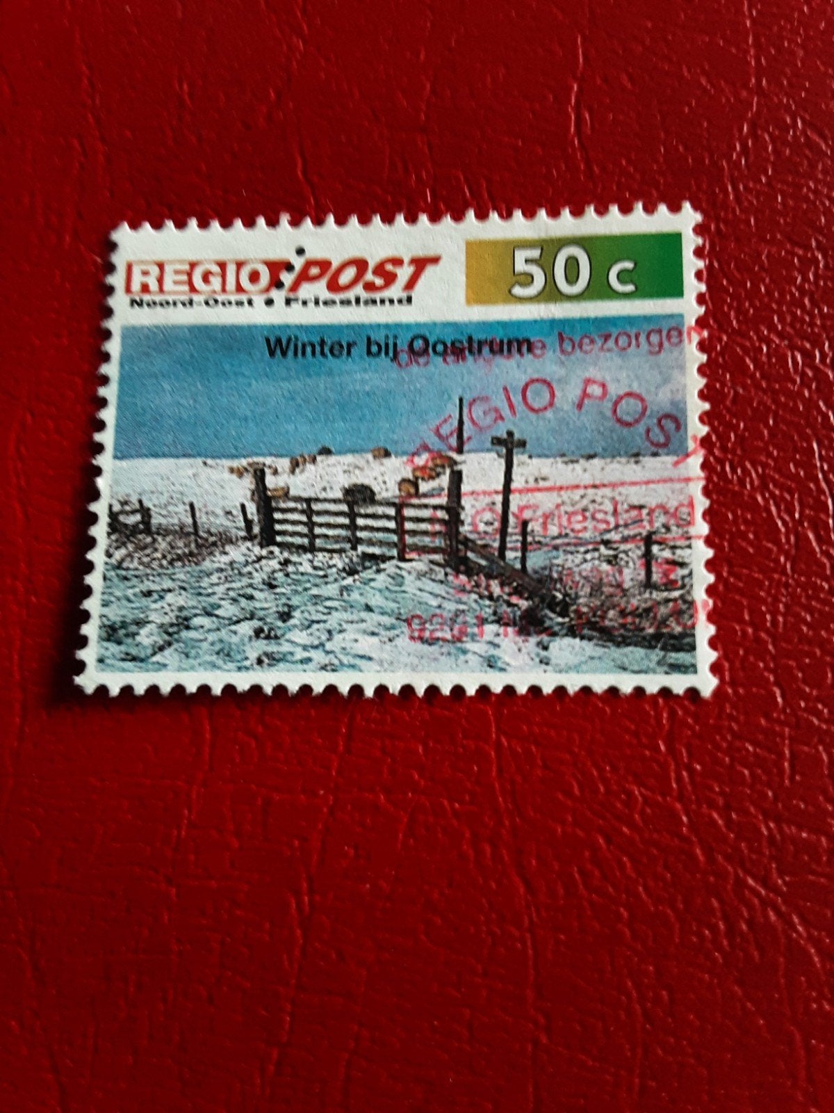 Regiopost.  Winter bij Oostrum ( gest), Ophalen of Verzenden