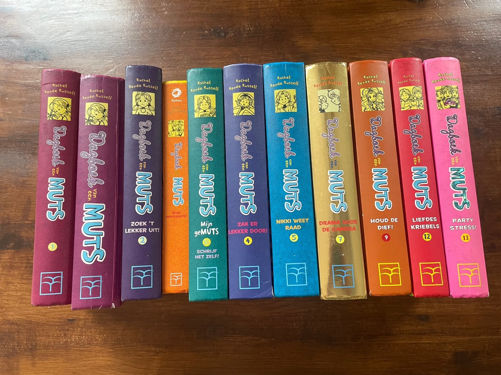 7x Dagboek van een muts, deel 1 (2x), 3 1/2, 7, 9, 12, 14, Ophalen of Verzenden, Gelezen, Fictie