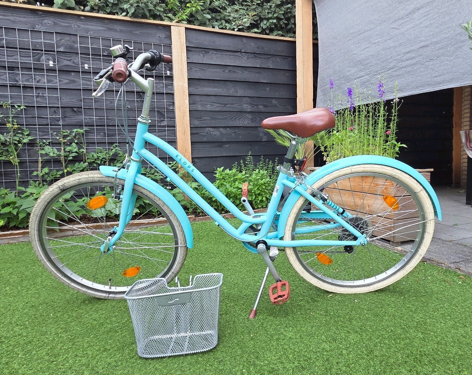Elops fiets, 24 inch, 6 versnellingen & extra's. Goede staat, Ophalen, Velgrem, Versnellingen, Elops