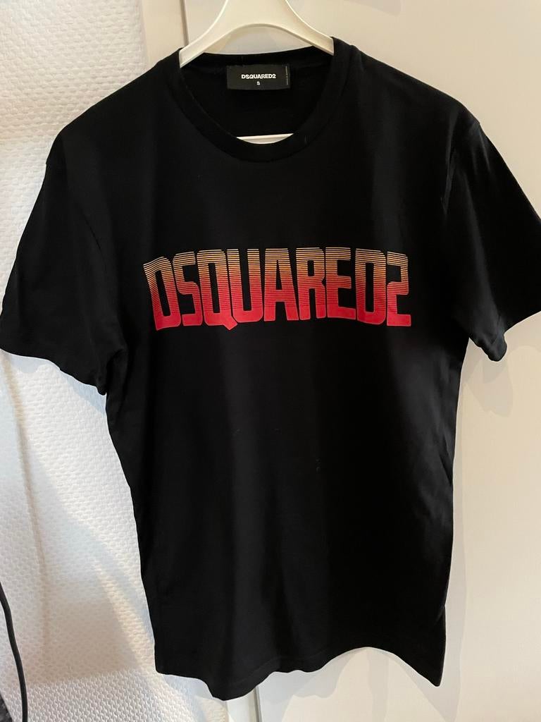Dsquared2 shirt met leuke opdruk maat s, ., Zwart, Ophalen of Verzenden, Zo goed als nieuw