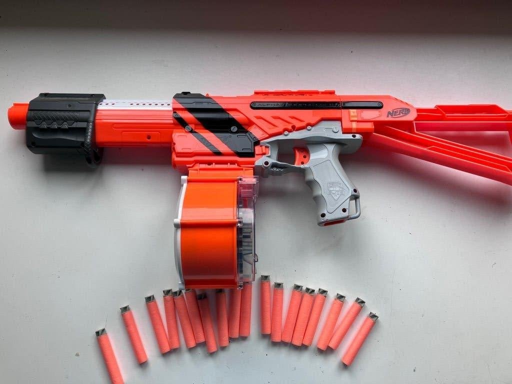 Nerf N-strike Elite Alpha Trooper CS-12, Ophalen of Verzenden, Zo goed als nieuw
