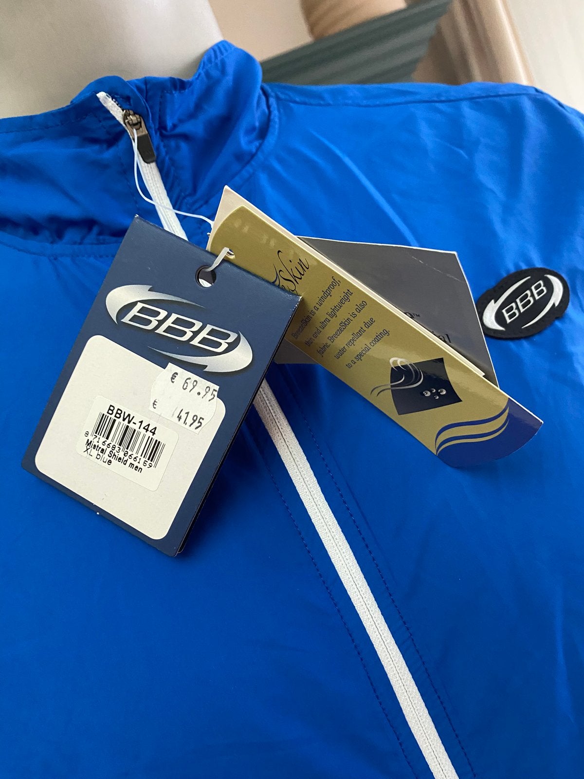 *** Nieuw windjack wielrennen BBB - heren maat XL ***, Fietsen en Brommers, Nieuw, XL, Bovenkleding, Heren