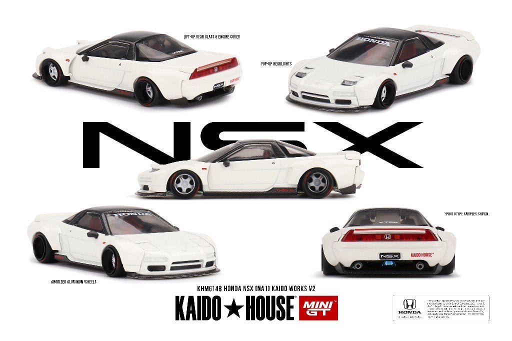 Mini GT 1/64 - Honda NSX (NA1) Kaido WORKS V2 Mgt261, Hobby en Vrije tijd, Modelauto's | Overige schalen, Nieuw, Auto, Verzenden